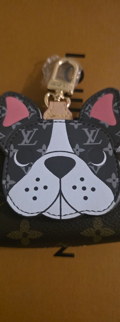 Black & White Dog Bag Charm with